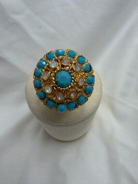 Vintage Sarah Coventry Aquarius  Cluster Cocktail Ring